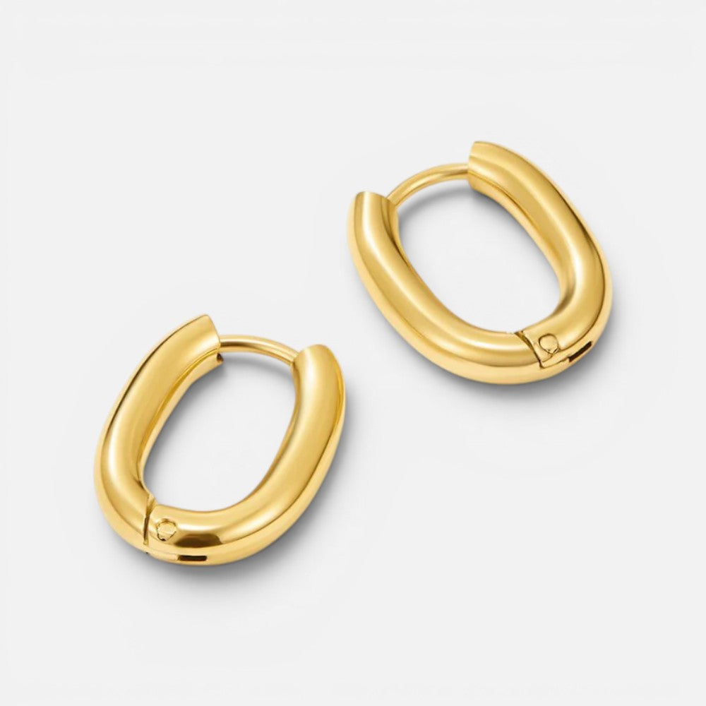 Women's Oval Hoop Earrings