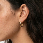 Women's Oval Hoop Earrings