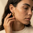 Women's Oval Hoop Earrings