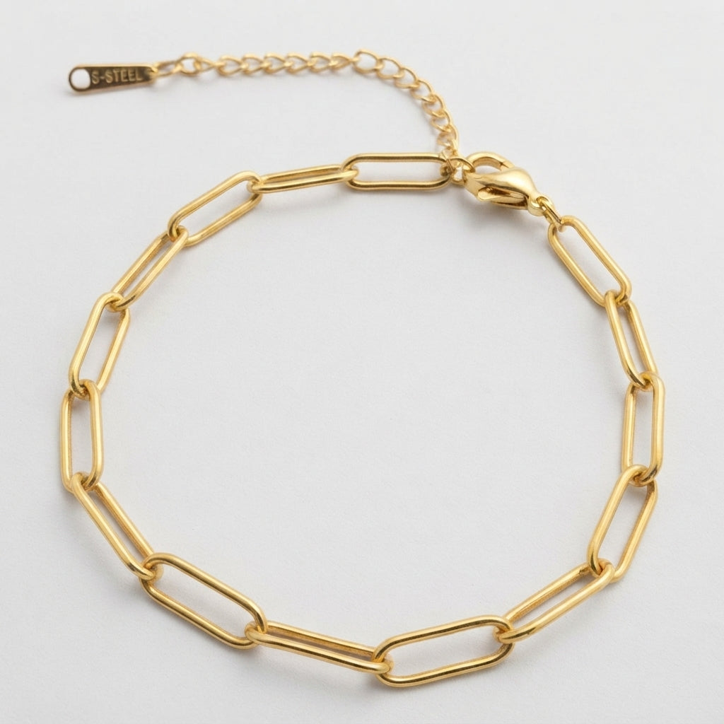 Women's Paperclip Chain Bracelet