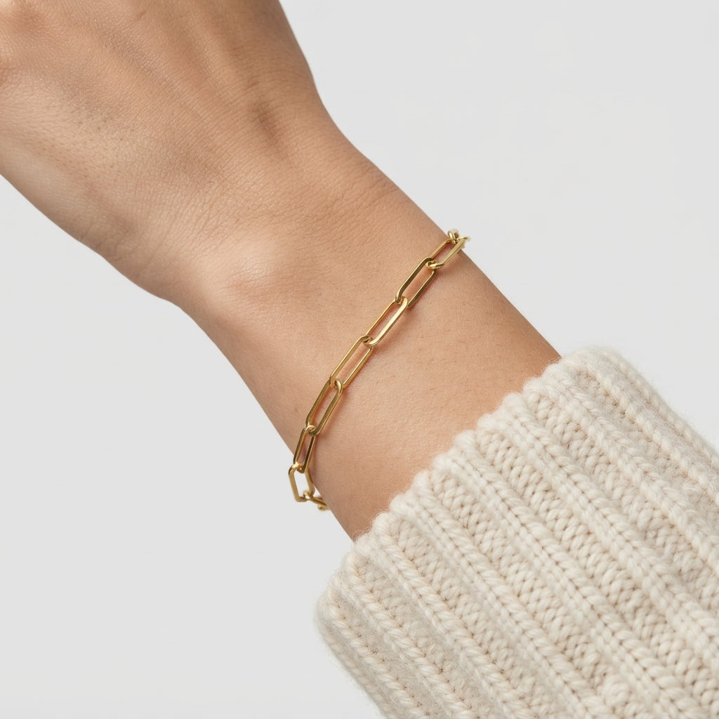 Women's Paperclip Chain Bracelet