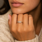 Women's Pavé Crystal Signet Ring