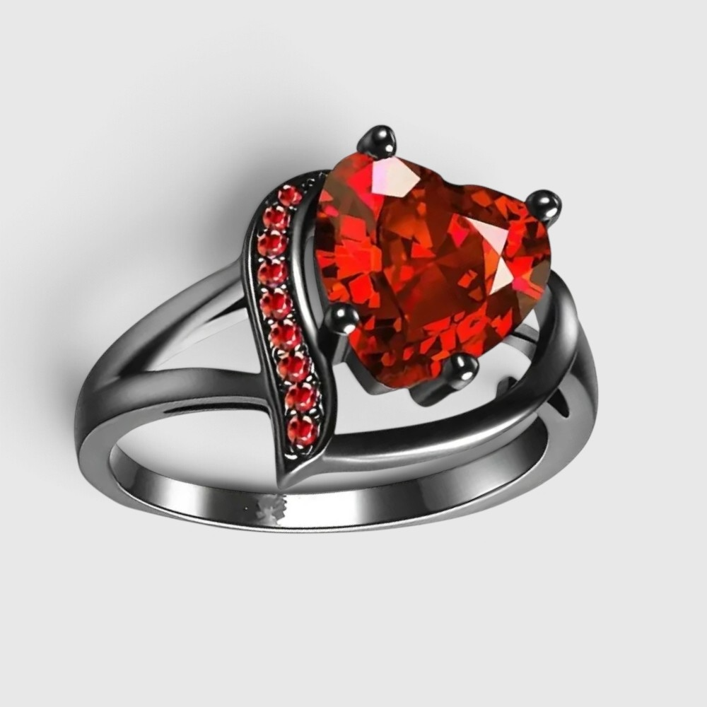 Women's Pave Heart Ring