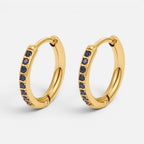 Women's Pave Huggie Hoop Earrings