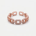 Women's Pave Link Ring