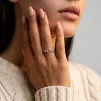Women's Pave Link Ring