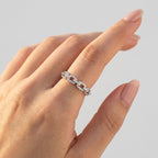 Women's Pave Link Ring