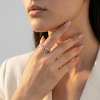 Women's Pave Link Ring