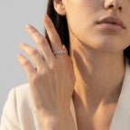 Women's Pave Link Ring