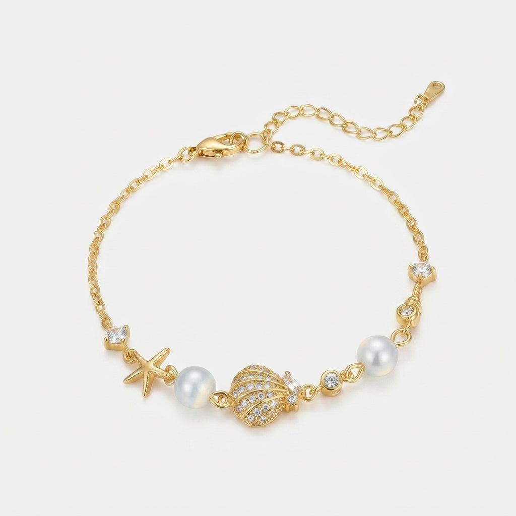 Women's Pearl Station Bracelet