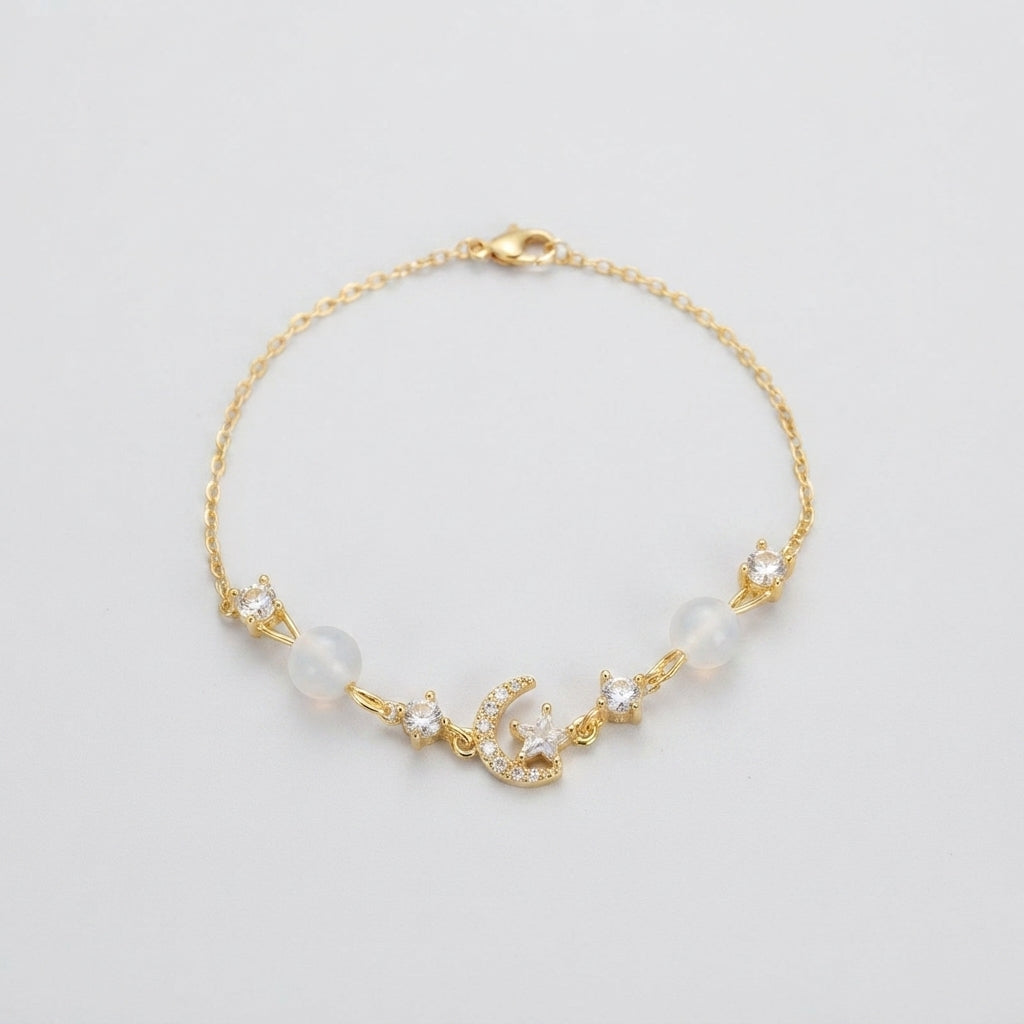 Women's Pearl Station Bracelet