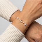 Women's Pearl Station Bracelet
