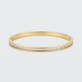 Women's Polished Crystal Bangle