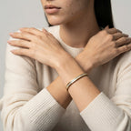 Women's Polished Crystal Bangle