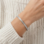 Women's Polished Crystal Bangle