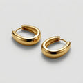 Women's Polished Dome Huggie Hoop Earrings