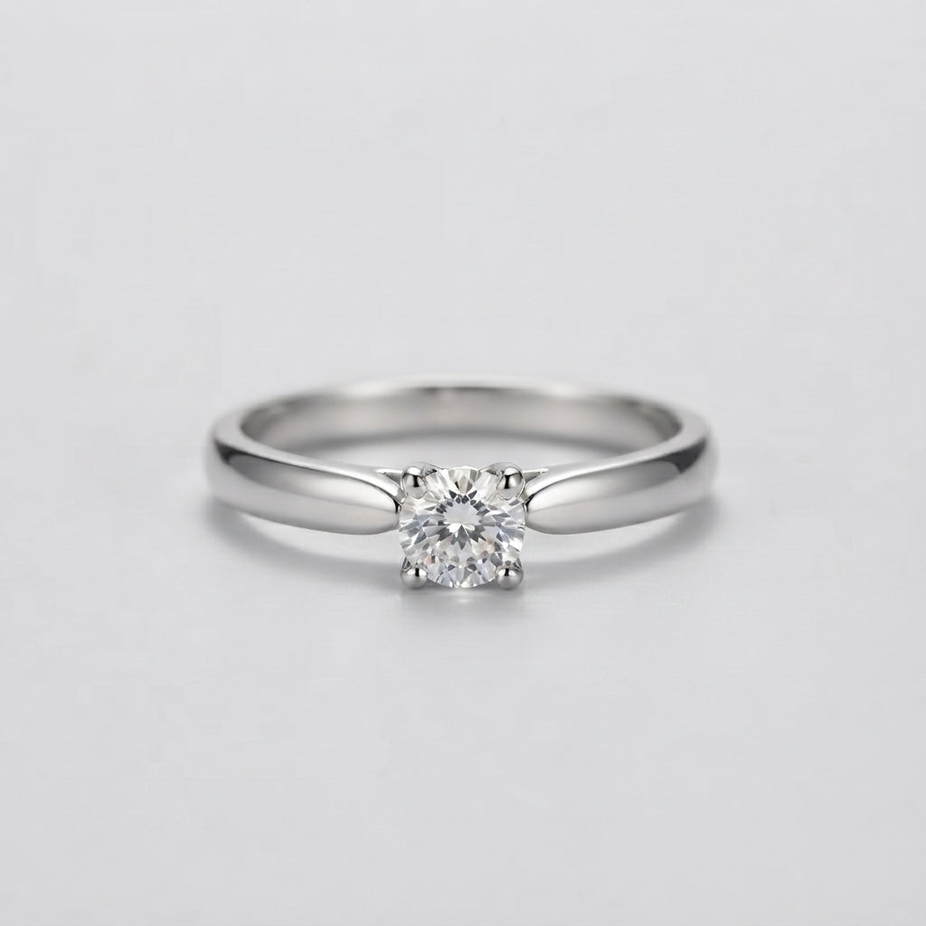 Women's Polished Solitaire Ring