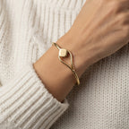 Women's Polished Teardrop Bangle