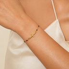 Women's Beaded Cross Station Bracelet