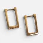 Women's Rectangle Huggie Hoop Earrings