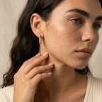 Women's Rectangle Huggie Hoop Earrings