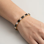 Women's Rectangular Stone Tennis Bracelet