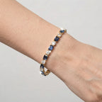 Women's Rectangular Stone Tennis Bracelet