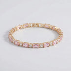 Women's Rectangular Stone Tennis Bracelet