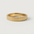 Women's Ribbed Band Ring