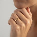 Women's Ribbed Stacking Ring