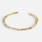 Women's Rippled Open Cuff Bangle