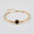 Women's Roman Numeral Disc Bracelet