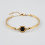 Women's Roman Numeral Disc Bracelet