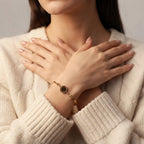 Women's Roman Numeral Disc Bracelet