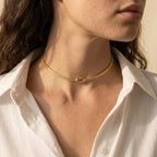 Women's Knot Snake Chain Choker