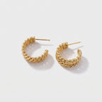 Women's Rope Hoop Earrings