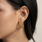 Women's Rope Hoop Earrings