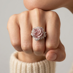 Women's Rose Enamel Ring