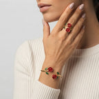 Women's Rose Flower Jewellery Set