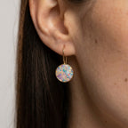 Women's Round Natural Stone Earrings