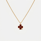 Women's Shamrock Enamel Pendant Necklace