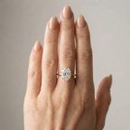 Women's Solitaire Crystal Ring