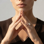 Women's Solitaire Crystal Ring