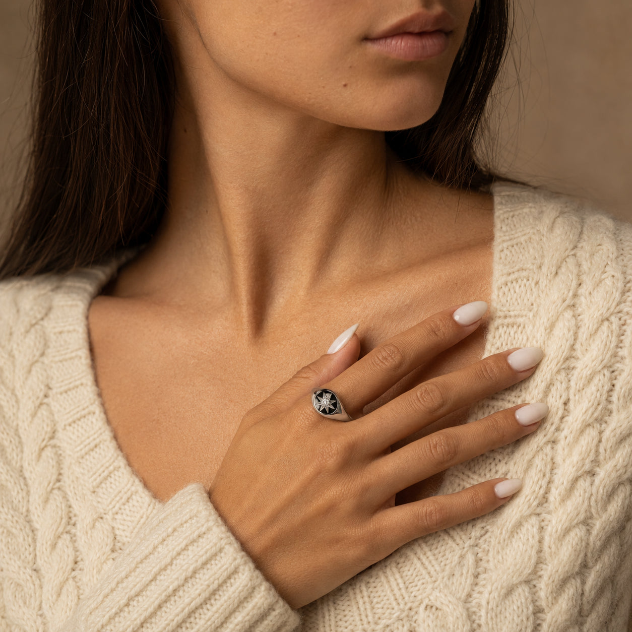 Women's Star Signet Ring