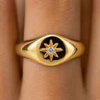 Women's Star Signet Ring