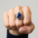 Women's Statement Blue Stone Ring