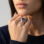 Women's Statement Blue Stone Ring