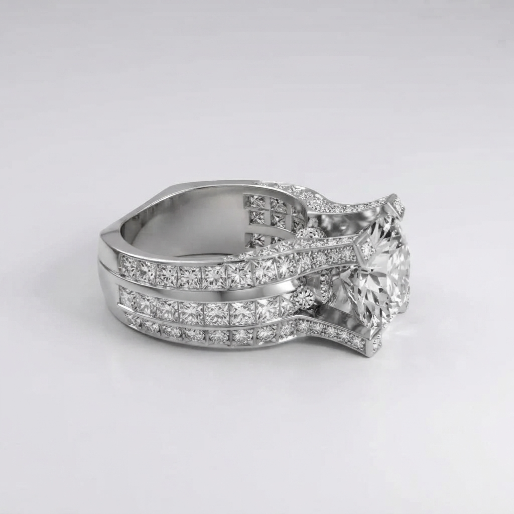 Women's Statement Crystal Ring