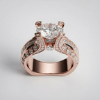 Women's Statement Crystal Ring
