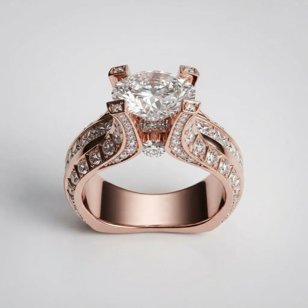 Women's Statement Crystal Ring